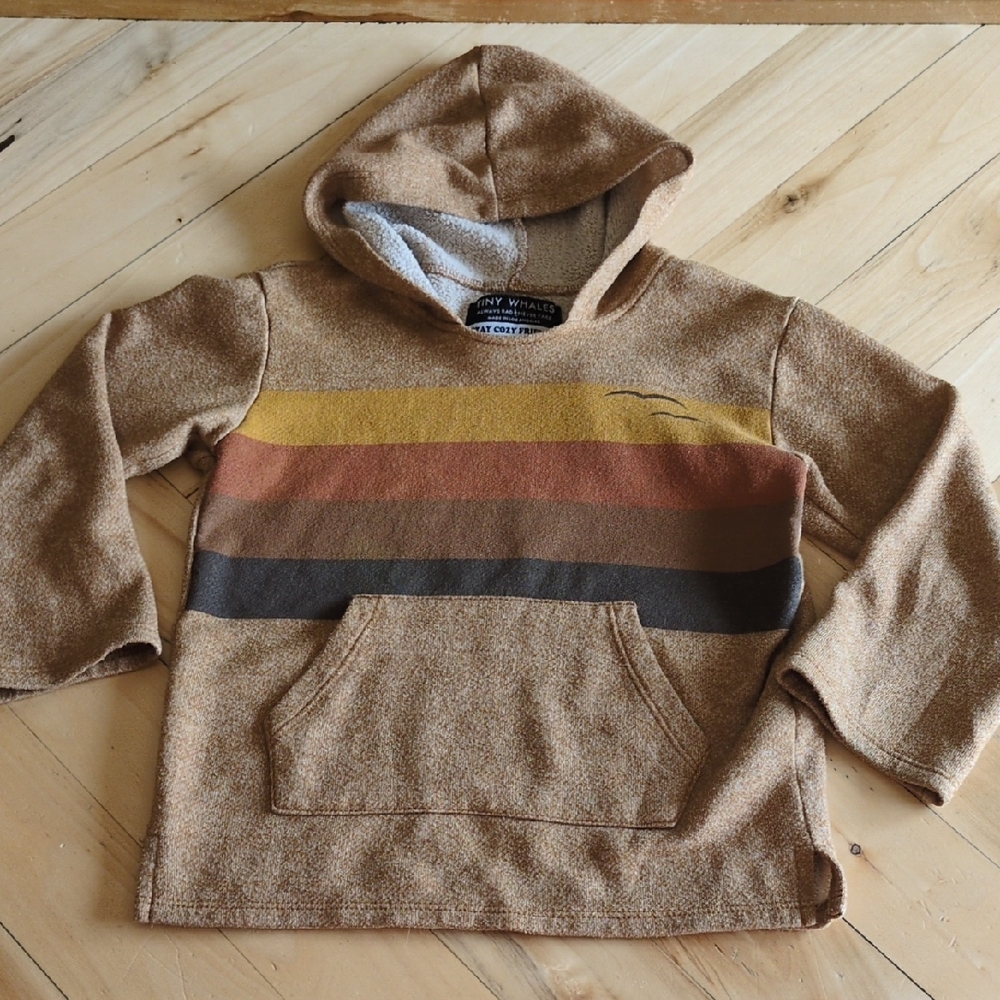 Tiny Whales Kids Hoodie Size 6